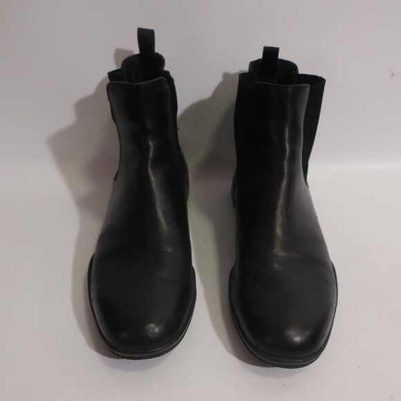 Mens Prada Saffiano Black Leather Chelsea Boots Sz 7 - Picture 2 of 10